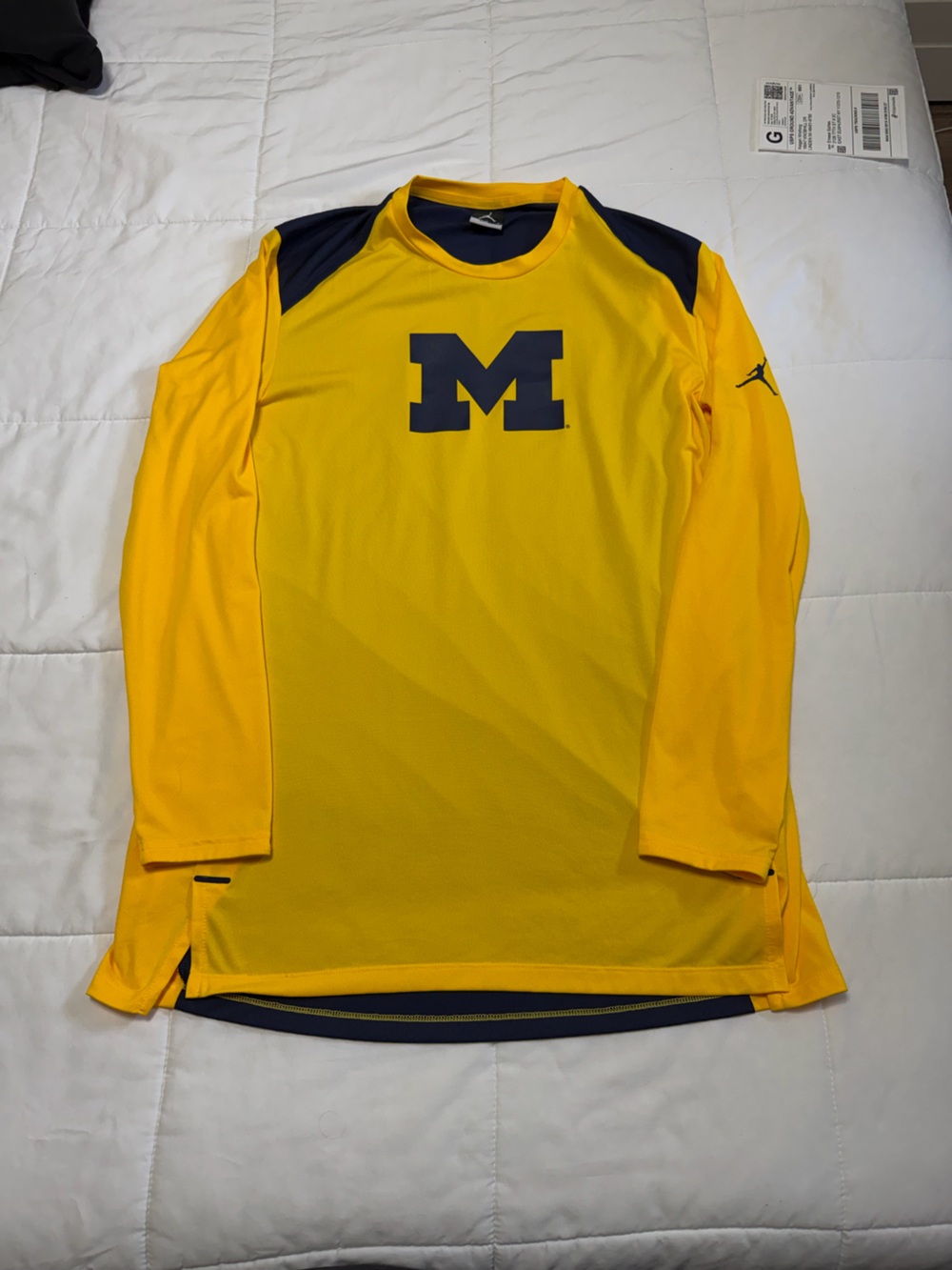 Michigan Wolverines Long Sleeve AtMichigan Wolverines Long Sleeve Athletic Shirt